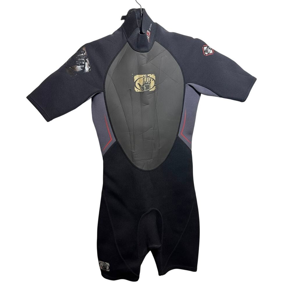 Bodyglove Men's Size Small Grey Black Neoprene One Piece Swimsuit Wetsuit